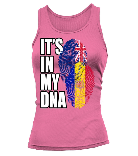Andorran And New Zealand Mix Heritage DNA Flag Tank top Woman