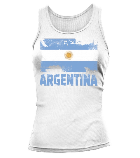 Argentina Flag Vintage South America Grunge Travel Tank top Woman
