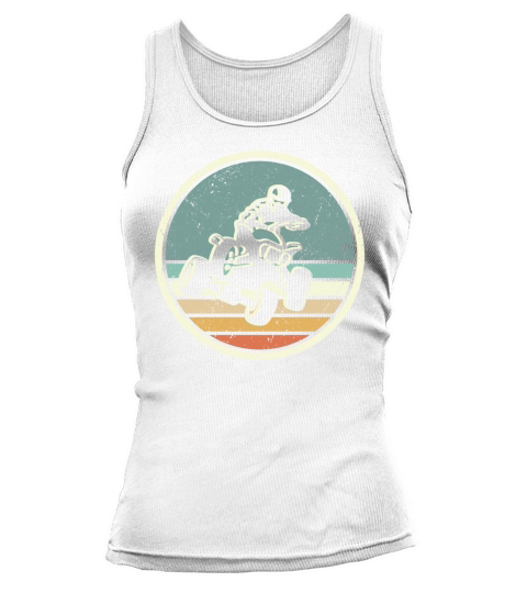 ATV Biker Retro Vintage 4 wheeler Quad Tank top Woman