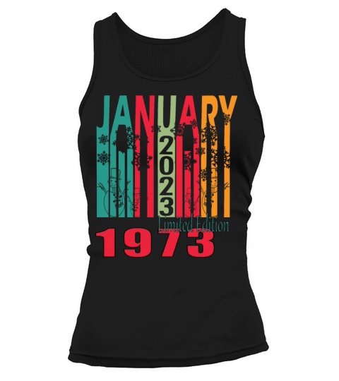 born 1973 January vintage gift Tank top Woman