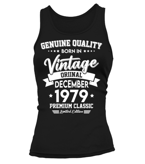 Born In December 1979 Original Vintage Tank top Woman