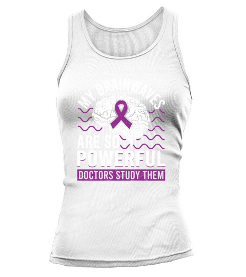 Brainwaves Brain Purple Ribbon Epileptic Epilepsy Tank top Woman