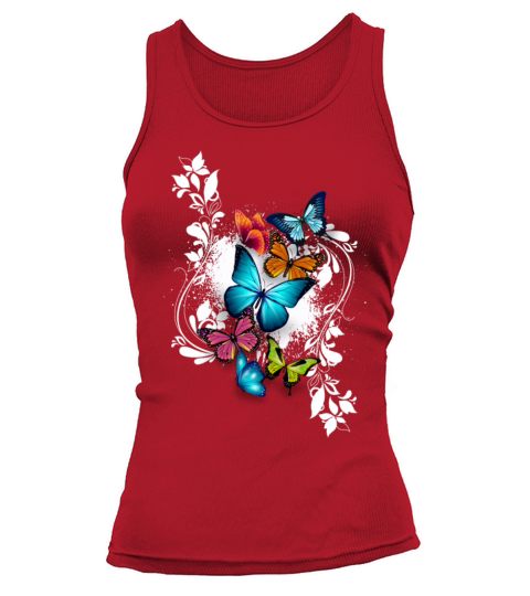 Butterfly Animal Color Colorful Splash Ornaments Tank top Woman