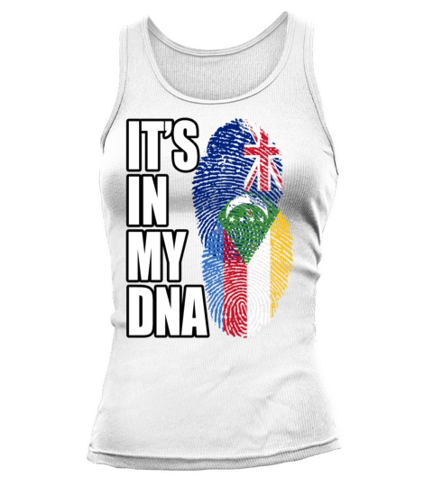 Comoran And New Zealand Mix Heritage DNA Flag Tank top Woman