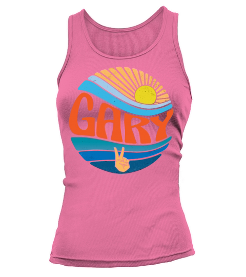 Gary Shirt Vintage Sunset Gary Groovy Tie Dye Tank top Woman