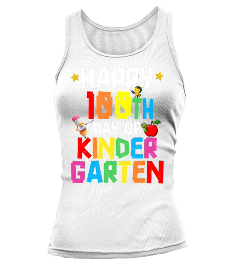 Happy 100th Day of Kindergarten Tank top Woman