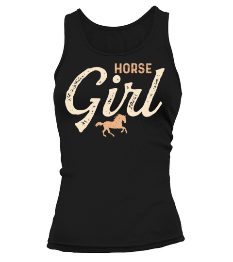 Horse Girl Vintage Cute Horseback Racing Horses Lo Tank top Woman