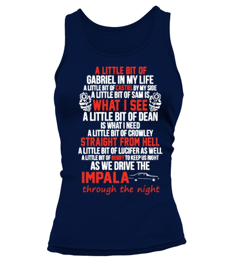 impala and gun Devil Automobile Tank top Woman