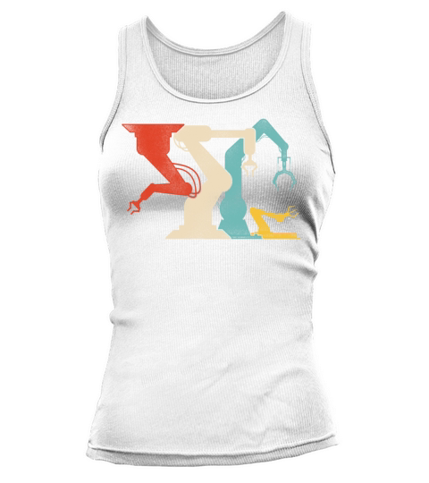 Robot Robotics Engineer Retro Tank top Woman