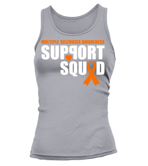 Support Squad Multiple Sclerosis Awareness Orange Tank top Woman