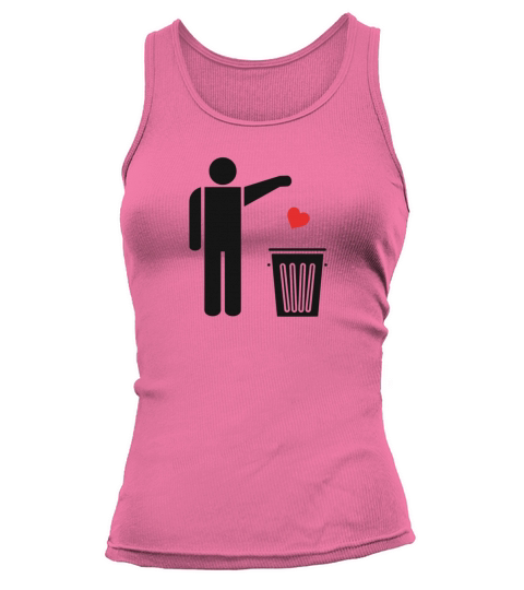 Throw Away Your Valentines Day Heart Tank top Woman