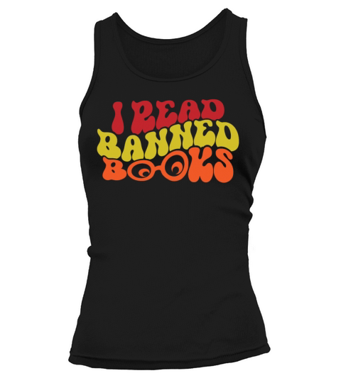 Vintage Readers Reading I Read Banned Books Tank top Woman
