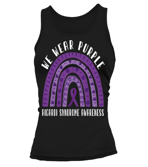 We Wear Purple For Aicardi Syndrome Awareness Tank top Woman