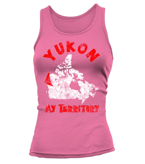 Yukon My Territory Vintage Canada Map Tank top Woman