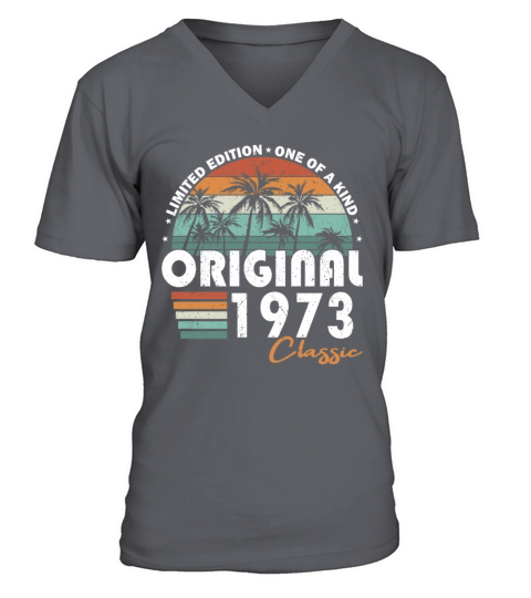 50th birthday vintage 1973 original 1973 V-Neck T-shirt