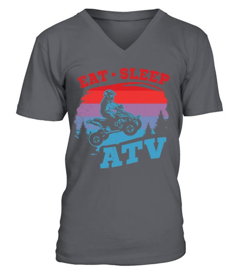 all terrain vehicles cool whisperer retro art V-Neck T-shirt