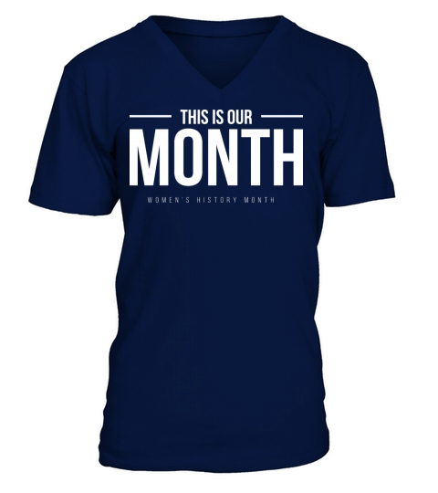 B L M Vintage Quote Womens History Month V-Neck T-shirt