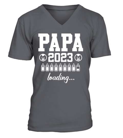 Dad 2023 loading dad to be Father 2023 V-Neck T-shirt