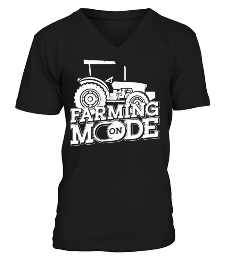 Farming Farmer Vintage Tractor V-Neck T-shirt