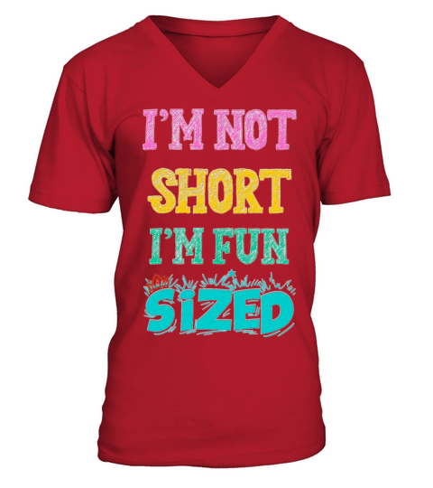 Im Not Short Im Fun Sized Funny Vintage T-Shirt V-Neck T-shirt