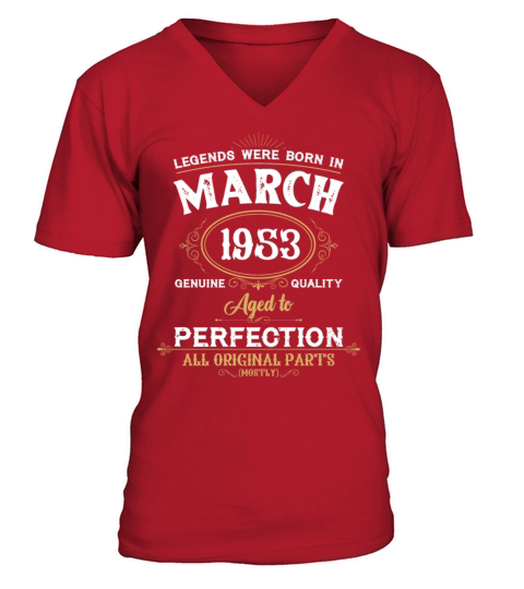Legends Were Born In March 1953 V-Neck T-shirt