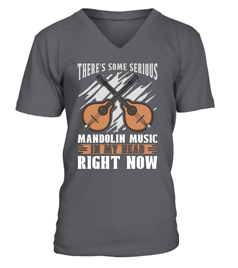 Mandolin Theres Some Serious Bluegrass Music V-Neck T-shirt