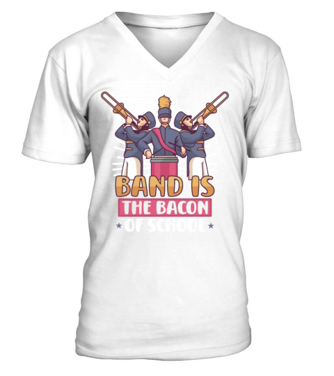 Marching Band Clarinetist School Rehearsal Music V-Neck T-shirt