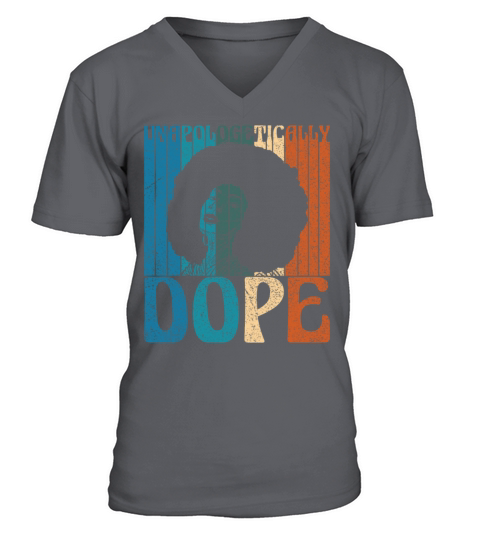 Unapologetically Dope Black History Month Queen Af V-Neck T-shirt