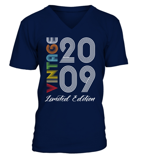 Vintage 2009 Vintage Birthday Retro Vintage V-Neck T-shirt