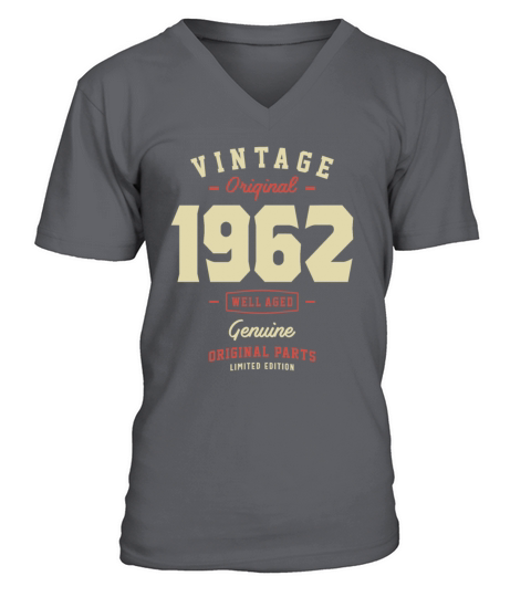 Vintage Original 1962 61st Birthday V-Neck T-shirt