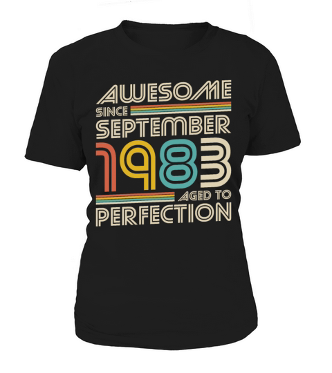 40th birthday vintage awesome since september 1983 Women's T-Shirt