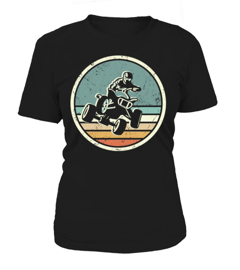 ATV Biker Retro Vintage 4 wheeler Quad Women's T-Shirt