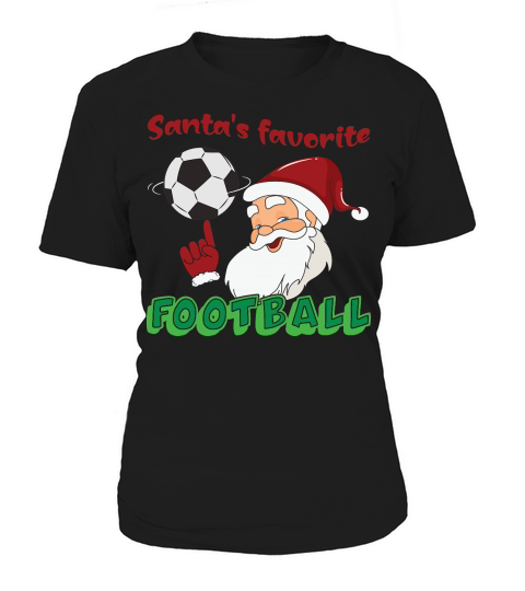 Christmas Sport Santas Favorite Soccer Women's T-Shirt