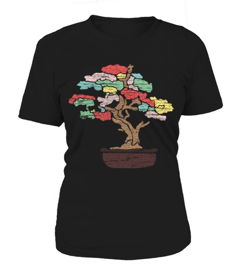 Retro Bonsai Tree Women's T-Shirt