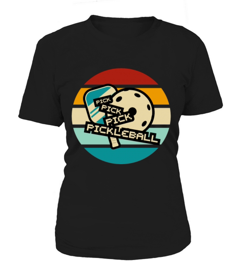 Retro Vintage Pickleball Paddle Pickleball Player Women's T-Shirt
