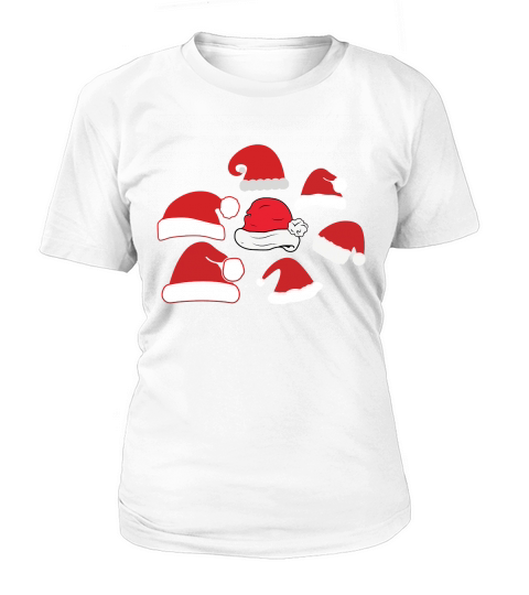 Santa Hat Christmas Cap Icon Women's T-Shirt