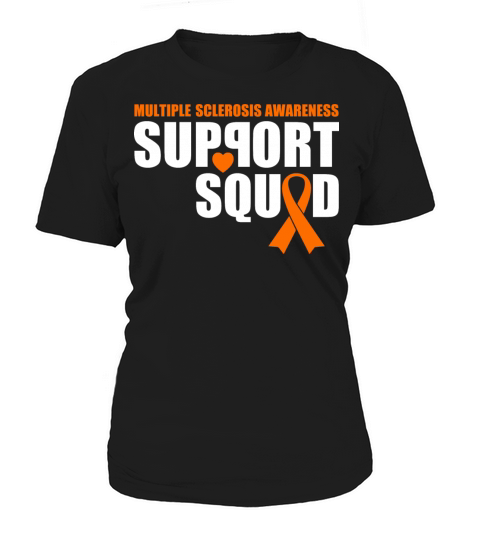 Support Squad Multiple Sclerosis Awareness Orange Women's T-Shirt