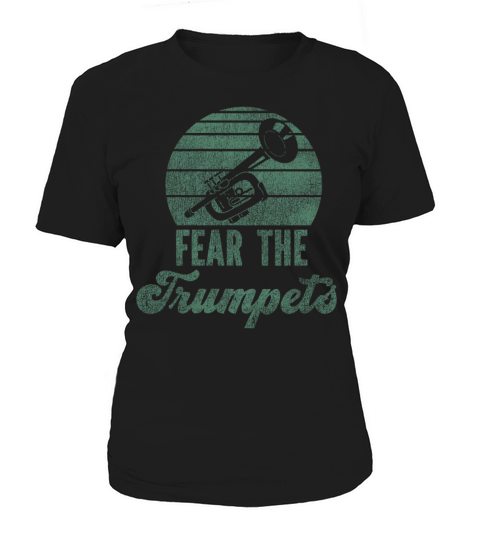 Trumpet Player Vintage Retro Fear Women's T-Shirt