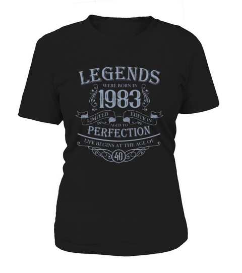 vintage 1983 birthday legend 40th birthday saying Women's T-Shirt