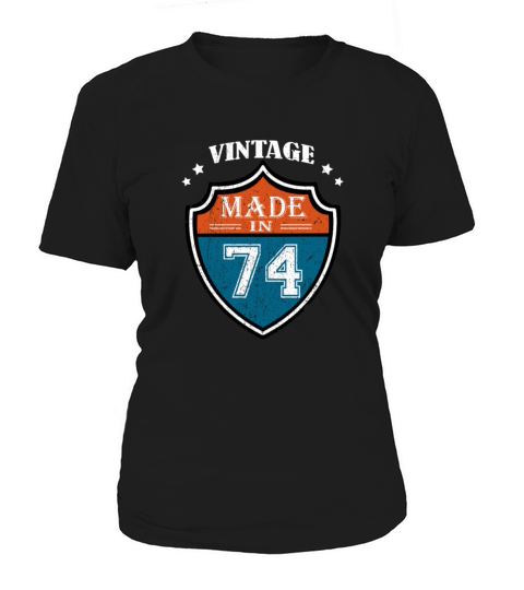 Vintage Made In 74 1974 Birthday Gift Women's T-Shirt