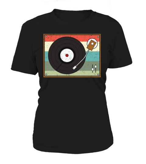 Vinyl Record Player Music Lover Record Collector Women's T-Shirt