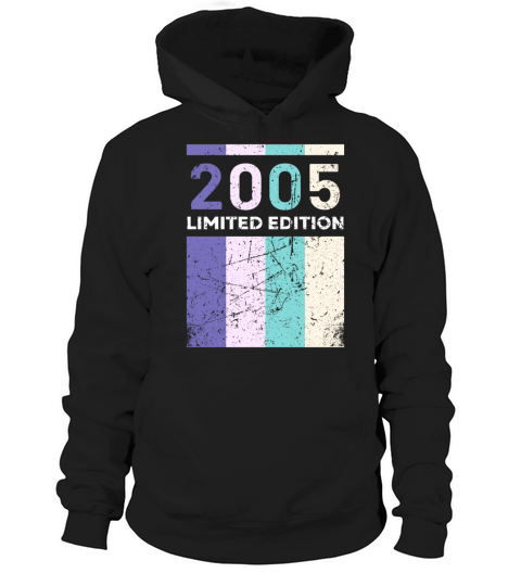 18 Years Vintage 2005 Retro 18th Birthday Hoodie Unisex