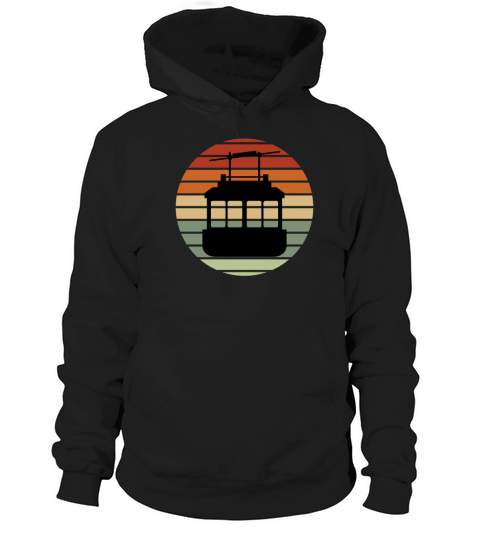 Aerial Tram Tramway Cable Car Cableway Gondola Hoodie Unisex