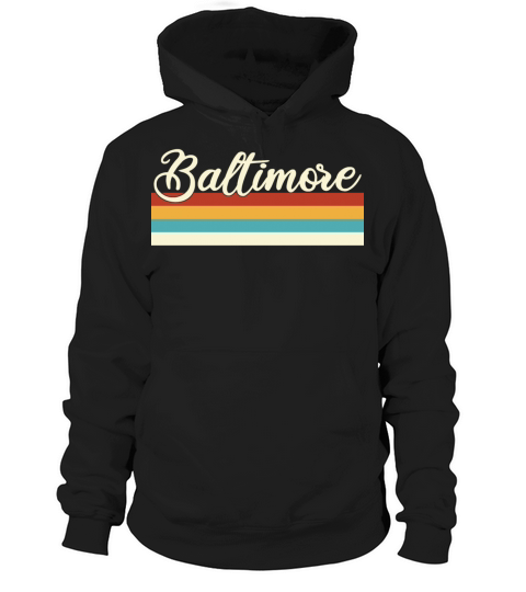 Baltimore - Maryland - Retro - Vintage Hoodie Unisex