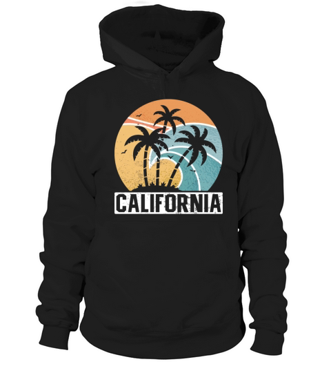 California Summer Sun Palms Beach Water Cali Love Hoodie Unisex