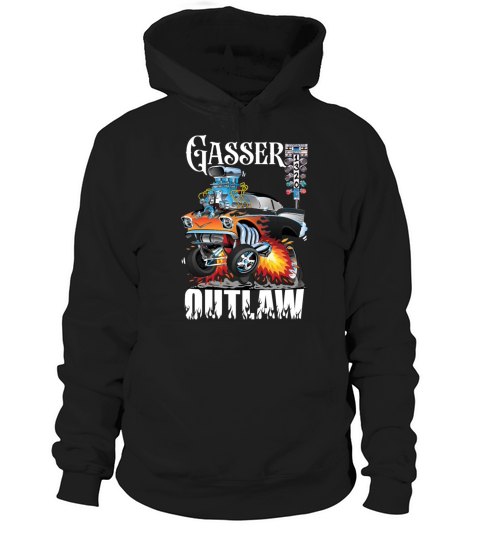 Gasser Outlaw Class Vintage Drag Racing Race Car Hoodie Unisex