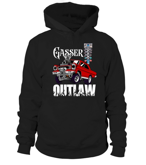 Gasser Outlaw Class Vintage Drag Racing Race Car Hoodie Unisex