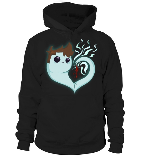 Ghost Heart Womens T-Shirts Hoodie Unisex