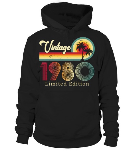 Vintage 1980 Limited Edition Hoodie Unisex