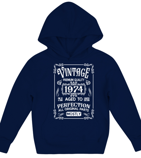 1974 Birthday Vintage Kids Hoodie